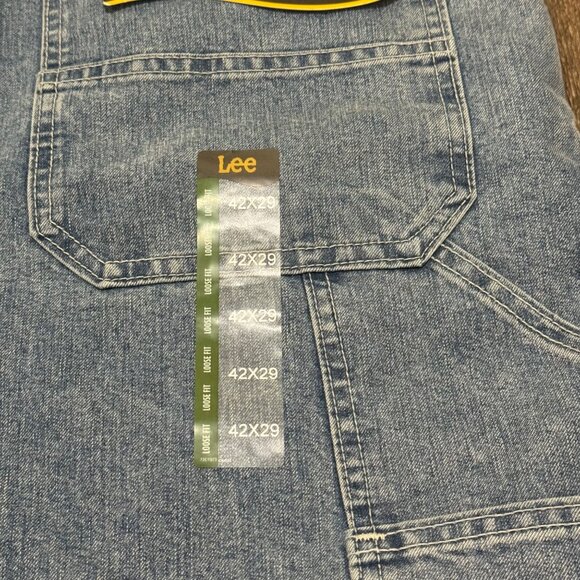 Lee Carpenter Jeans Men's 42X29 Retro Stone Loose Fit Workwear 2287928 - Picture 5 of 11